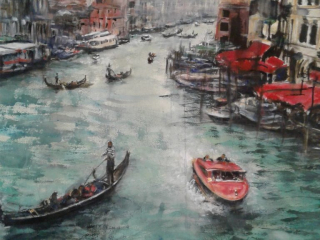 Mist Over Venice – Watercolor, 22×30