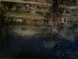 Reflection on the Water – Watercolor, 22×30