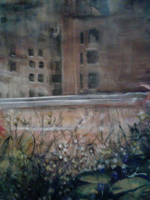 Rooftop Garden – Watercolor, 22×30