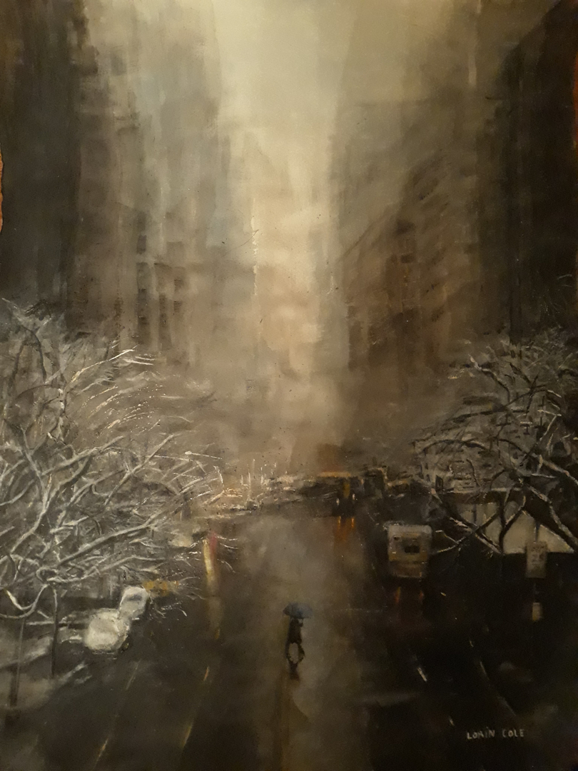 Snow Glow – Watercolor, 22×30