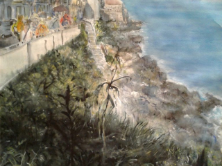 Taormina Afternoon – Watercolor, 22×30