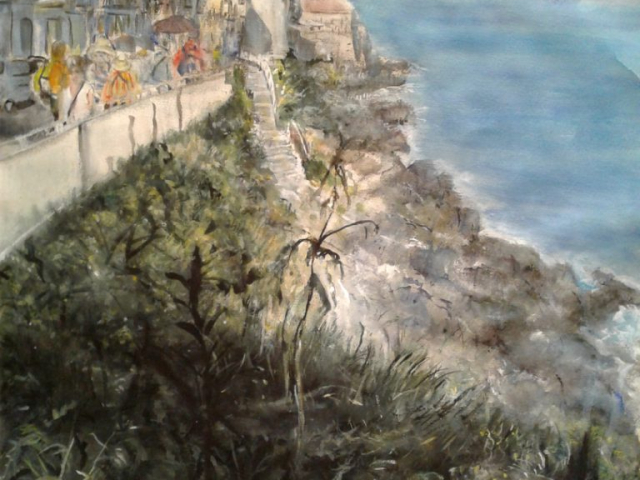 Taormina Afternoon – Watercolor, 22×30